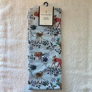 Keep: Vera Bradley Kitchen Towel in Merry Mischief Snow Day 100% Cotton